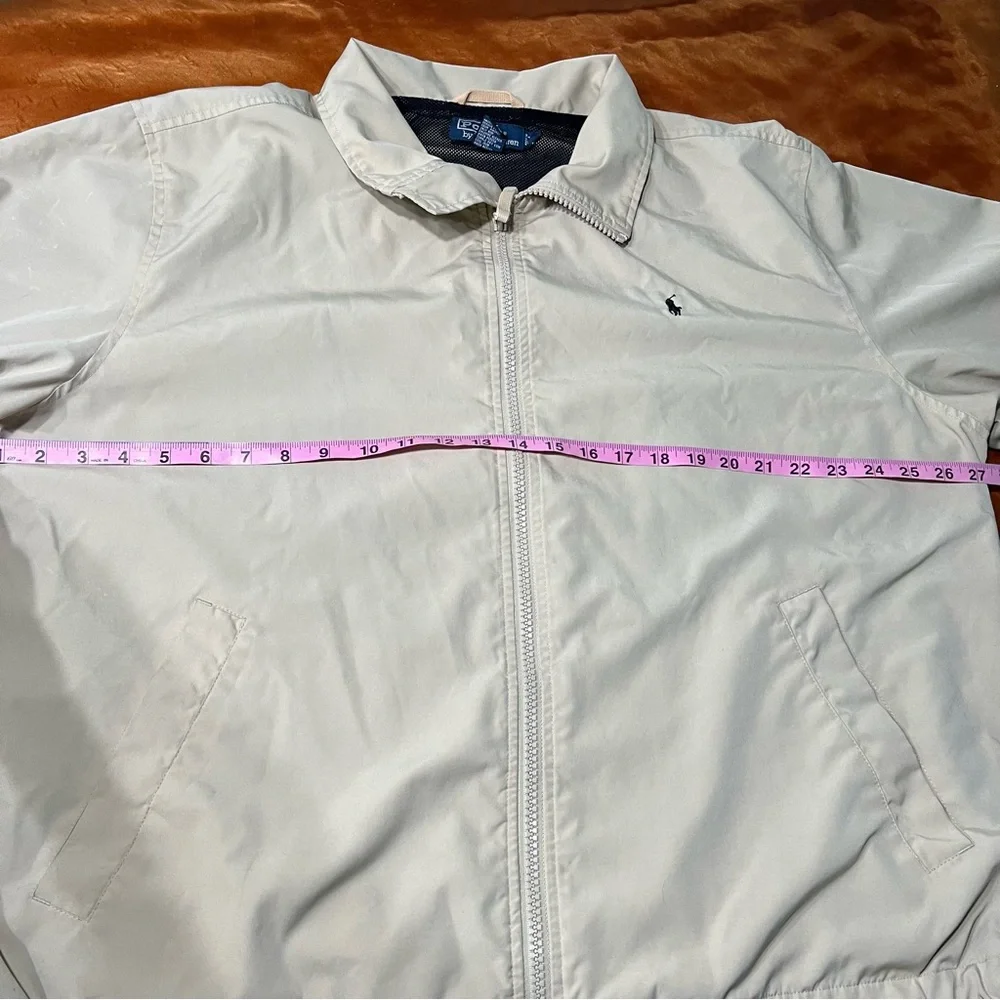 Vintage Polo by Ralph Lauren Khaki Windbreaker lightweight jacket XL